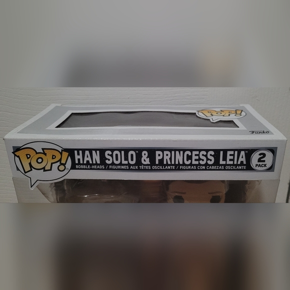 Funko Pop Han Solo & Princess Leia The Empire Strikes Back 40th Anniversary - Picture 2 of 5
